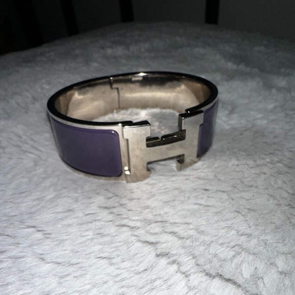 Hermes Clic Clack Purple Bracelet PM - Picture 2 of 6